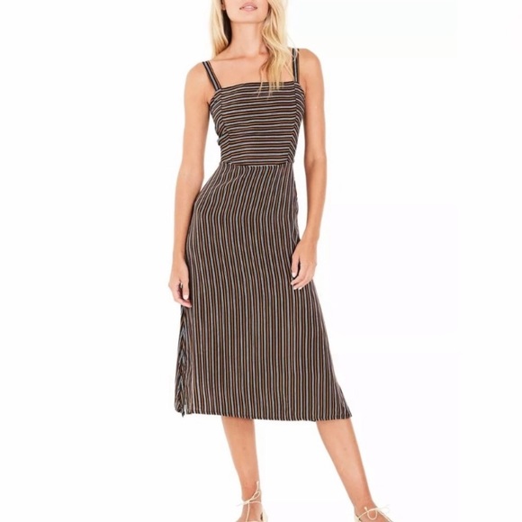 Faithfull The Brand Katergo Striped Midi Dress